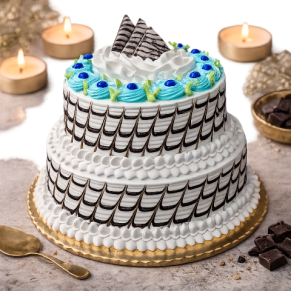 2 Tier Blueberry Cake
